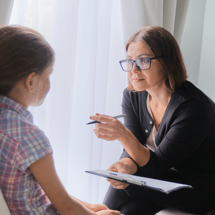 Join-Our-Team Woman interviewing candidate