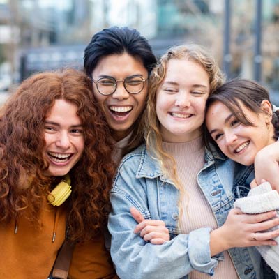Friends Smiling